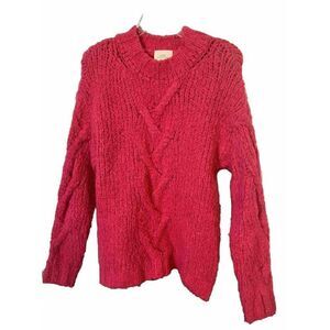 Urban Outfitters Womens Sz Small Sweater Wool Alpaca Blend Bright Pink.   Aa